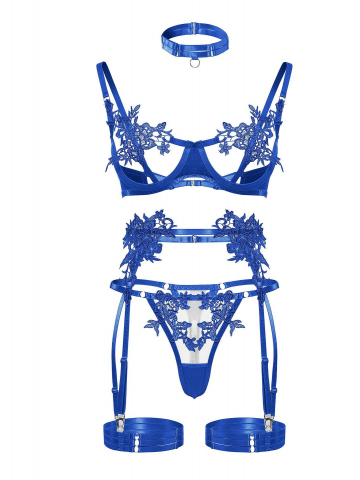 Set lenjerie Belladonna Royal Blue [4]
