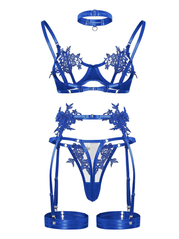 Set lenjerie Belladonna Royal Blue [5]