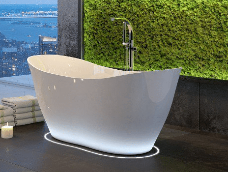 CADA FREESTANDING VIYA 160X70, WHITE [3]
