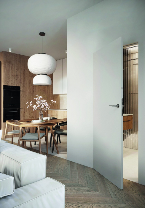 Usa filomuro Porta Doors Hide cu  falt  ascuns(deschidere in interior)-2 balamale3D ,cu miez fagure de stabilizare [13]