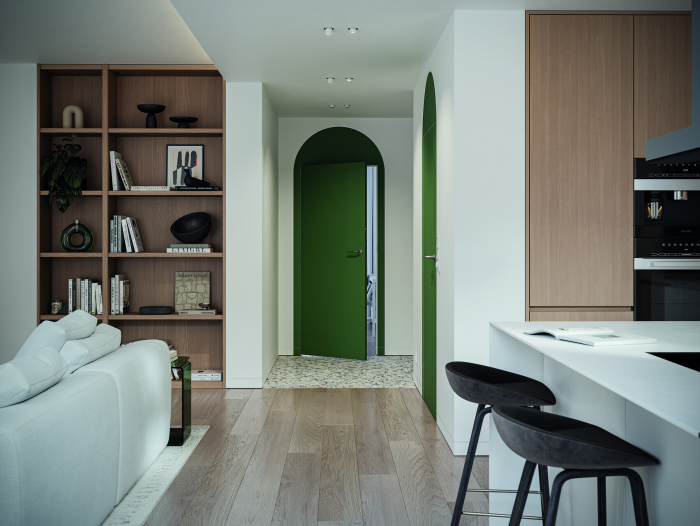 Usa filomuro Porta Doors Hide cu  falt  ascuns(deschidere in interior)-2 balamale3D ,cu miez fagure de stabilizare [9]