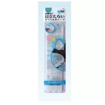 Banda adeziva antiderapare, din adeziv acrilic, pentru baie, tip fasii, transparenta, 6buc [5]