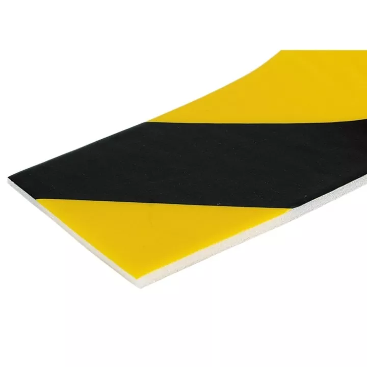Banda adeziva buretata, din spuma, pentru avertizare, 3m, negru/galben [3]