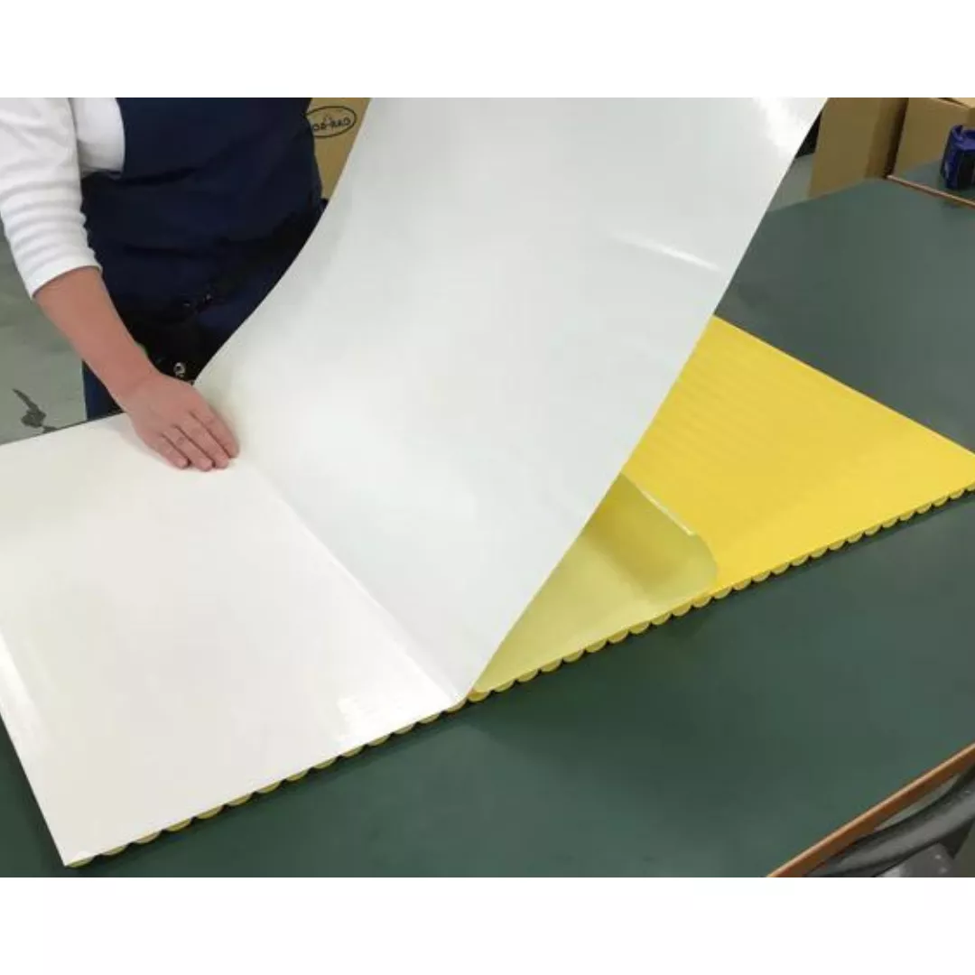 Banda dublu-adeziva, din adeziv acrilic, pentru panouri decorative pereti, 90cm, transparenta [3]