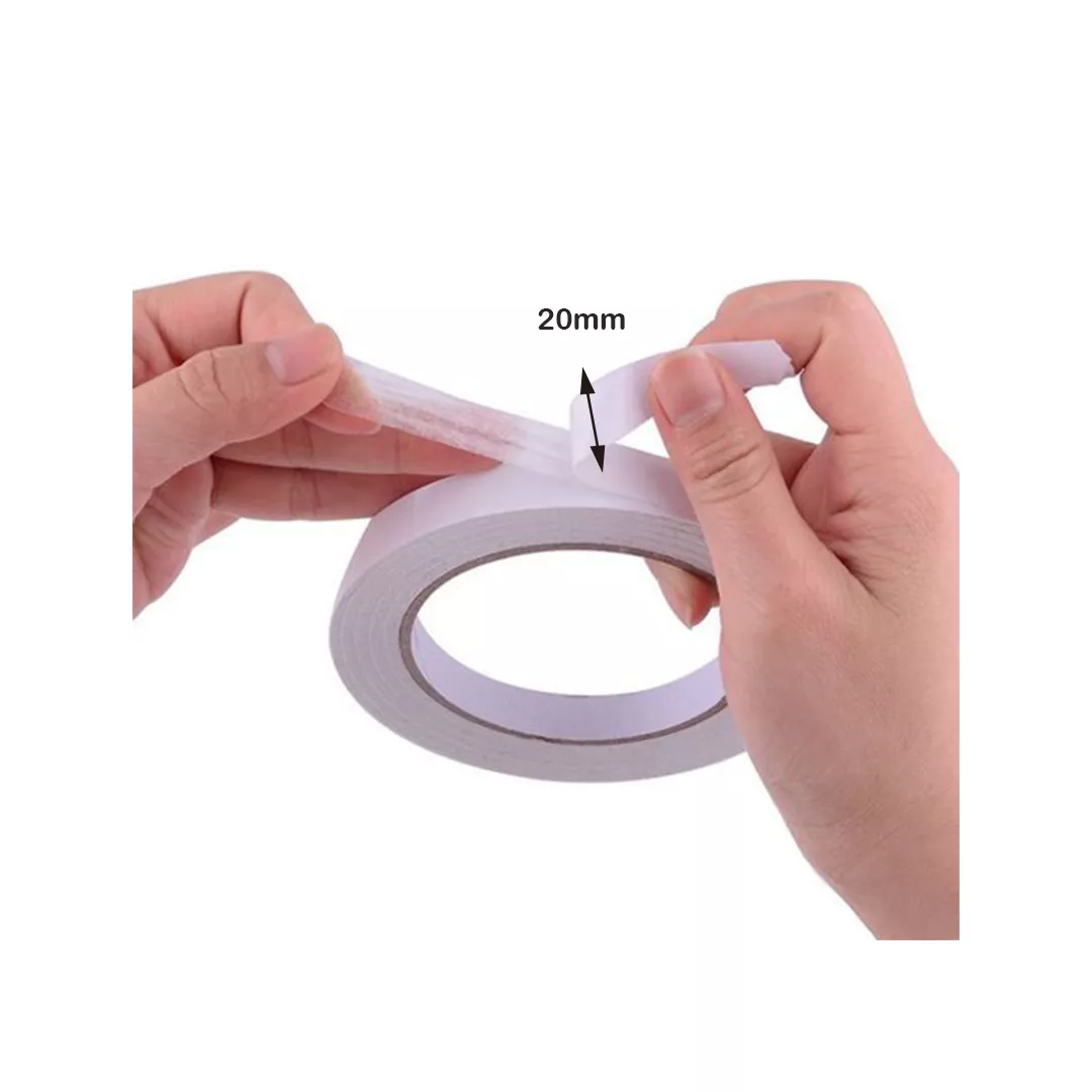 Banda dublu adeziva, din adeziv acrilic, pentru uz interior, 20mm*5m, transparenta [6]