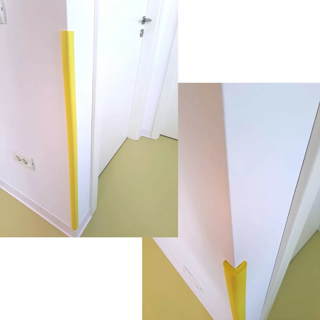 Banda protectie colturi mobilier, galben lamaie [6]