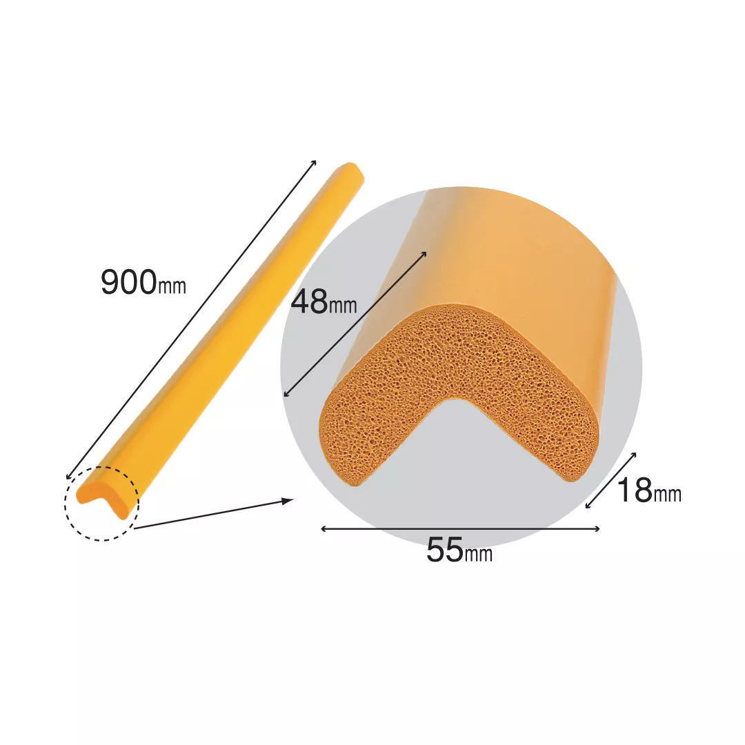 Banda protectie muchii, din spuma de cauciuc, (h) 3cm, 90cm, uz industrial, 3+1 Gratuit [2]