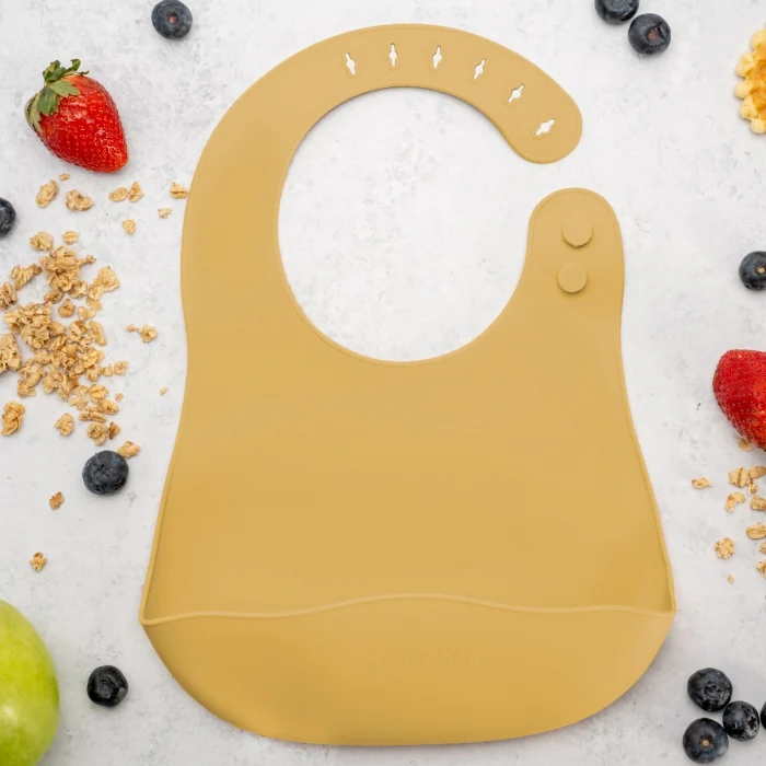 Baveta din silicon, AppeKids - Galben [3]