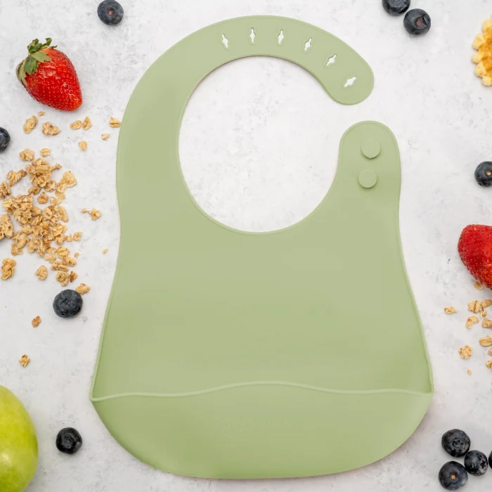 Baveta din silicon, AppeKids - Verde [2]
