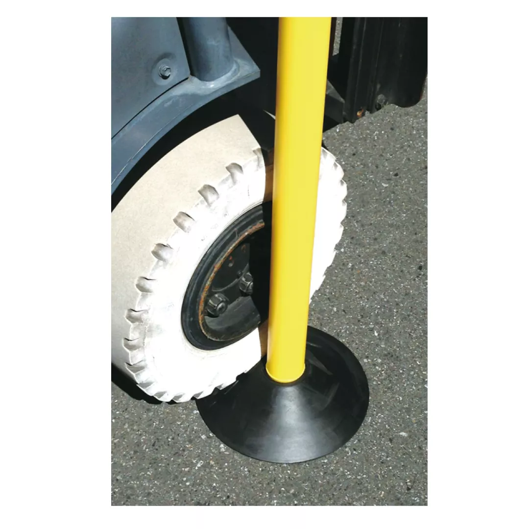 Baza din cauciuc pentru stalpi delimitare, 300mm, neagra [5]