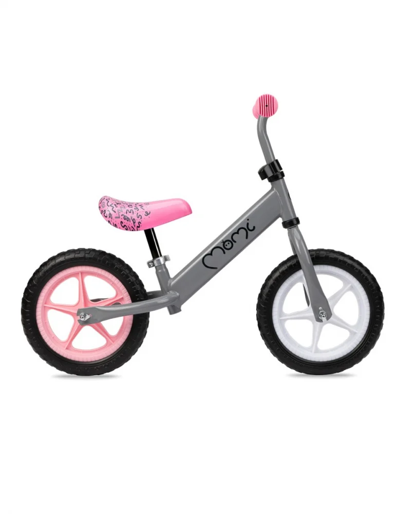 Bicicleta fara pedale, copii 3 ani+, Momi Fleet -Gri [2]