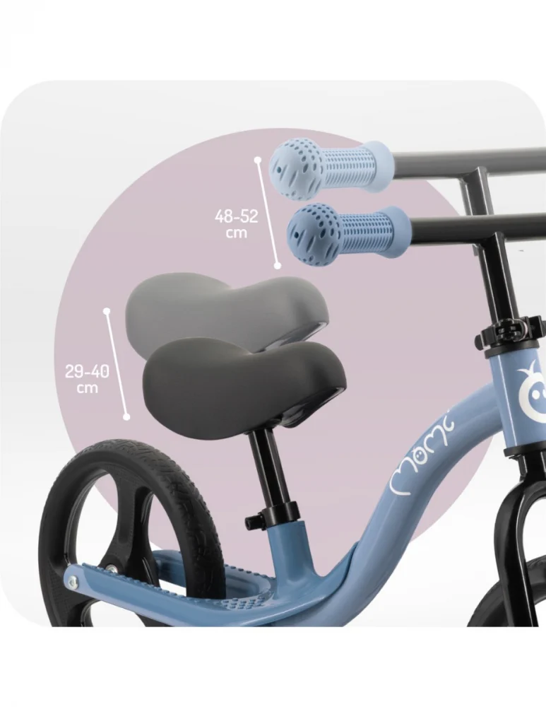 Bicicleta fara pedale cu roti led, pentru copii, 2 ani+, Momi Isoka - Albastra [5]