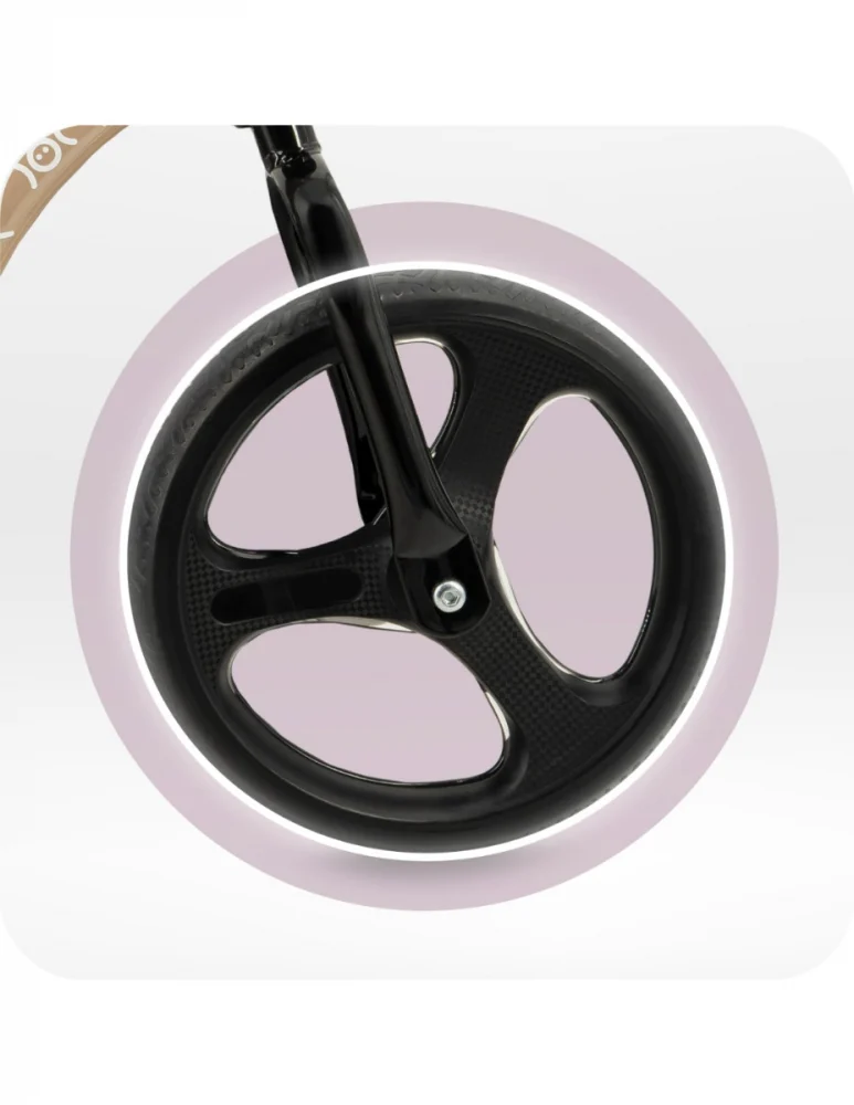 Bicicleta fara pedale cu roti led, pentru copii, 2 ani+, Momi Isoka - Bej [5]