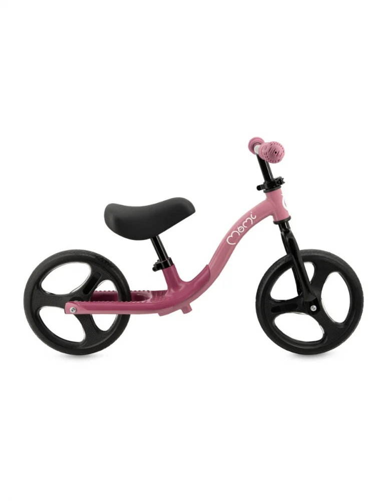 Bicicleta fara pedale cu roti led, pentru copii, 2 ani+, Momi Isoka - Roz [2]