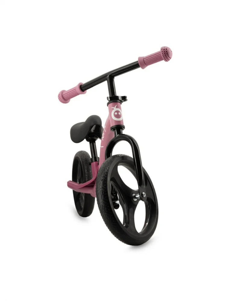 Bicicleta fara pedale cu roti led, pentru copii, 2 ani+, Momi Isoka - Roz [3]