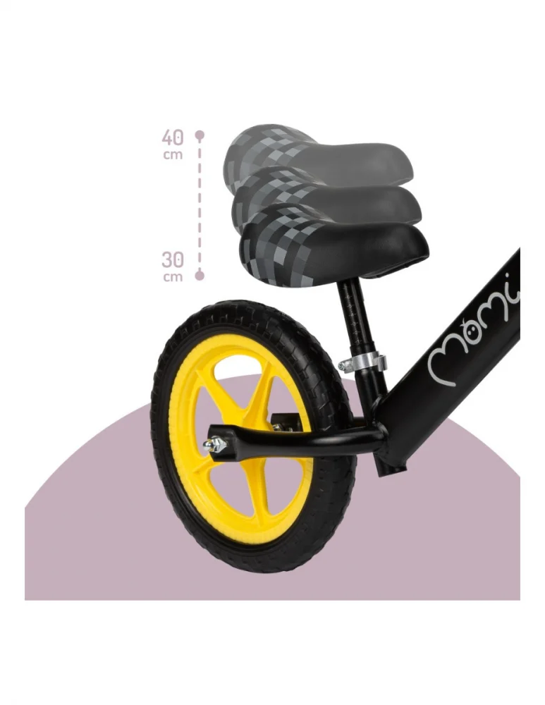 Bicicleta fara pedale, pentru copii, 3 ani+, Momi Fleet - Neagra [5]