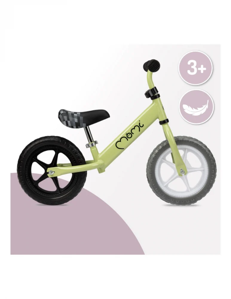 Bicicleta fara pedale, pentru copii, 3 ani+,  Momi Fleet - Verde [6]