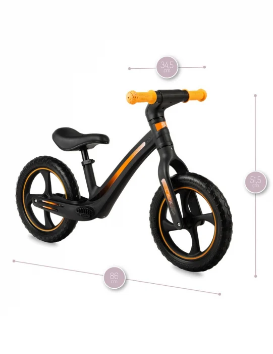 Bicicletă fără pedale MoMi Mizo Neagră copii 3 ani+ [4]