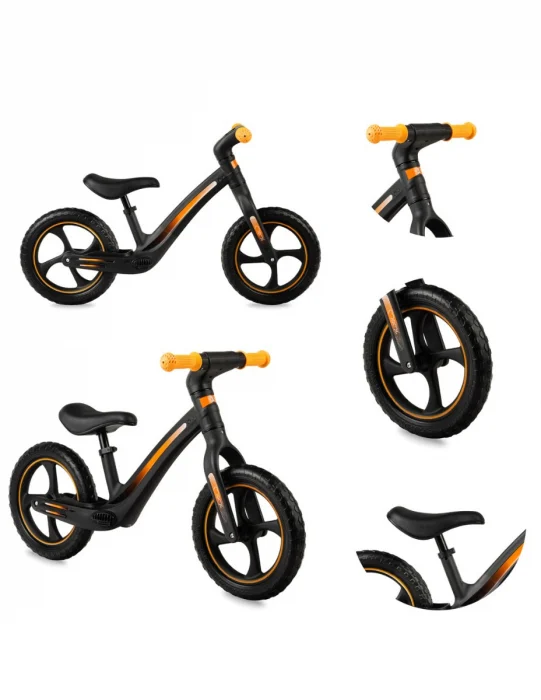 Bicicletă fără pedale MoMi Mizo Neagră copii 3 ani+ [5]