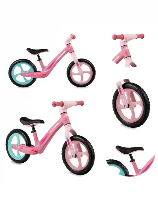 Bicicletă fără pedale MoMi Mizo roz pentru copii 3 ani [3]