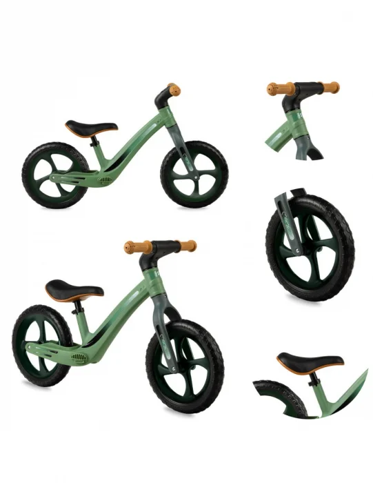 Bicicletă fără pedale MoMi Mizo Verde pentru copii 3 ani+ [4]
