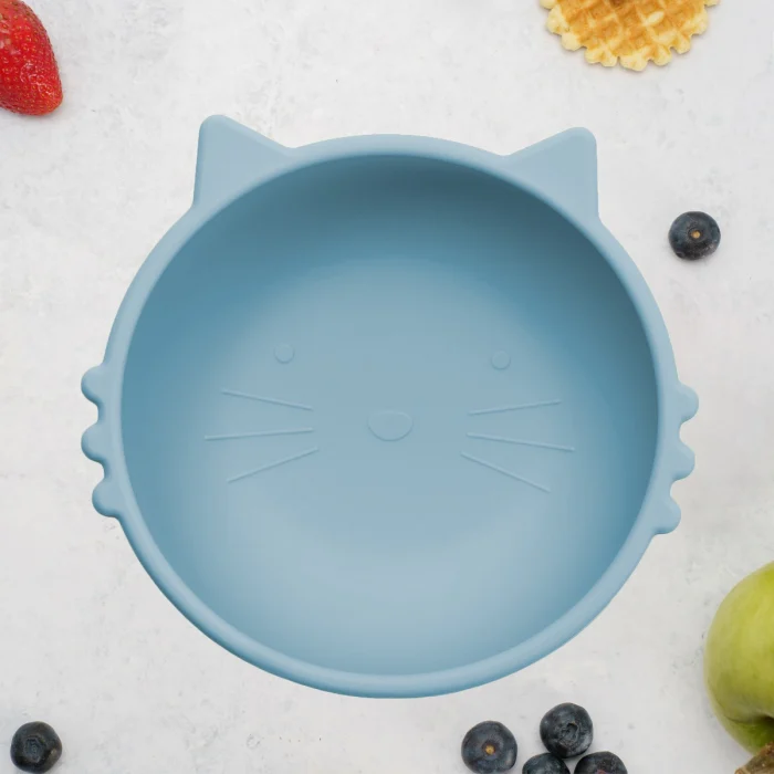 Bol din silicon, AppeKids, Kitty I - Albastru [2]