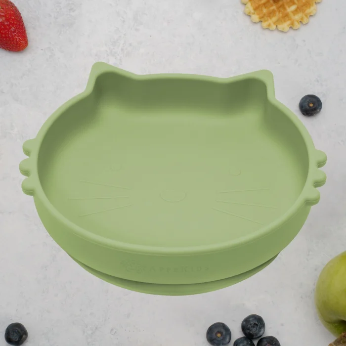 Bol din silicon, AppeKids, Kitty II - Verde [2]