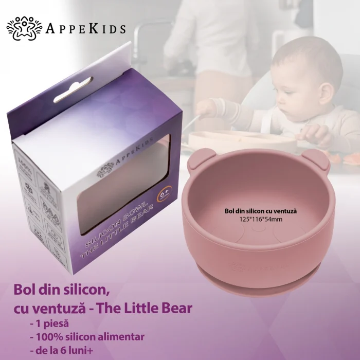Bol din silicon cu ventuza, AppeKids, The Little Bear - Roz [6]
