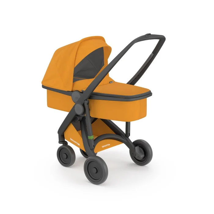 Carucior 2 In 1, Greentom, 100% Ecologic, Black Sunflower [3]