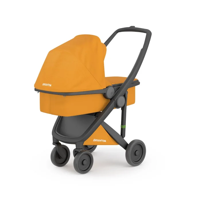 Carucior 2 In 1, Greentom, 100% Ecologic, Black Sunflower [4]