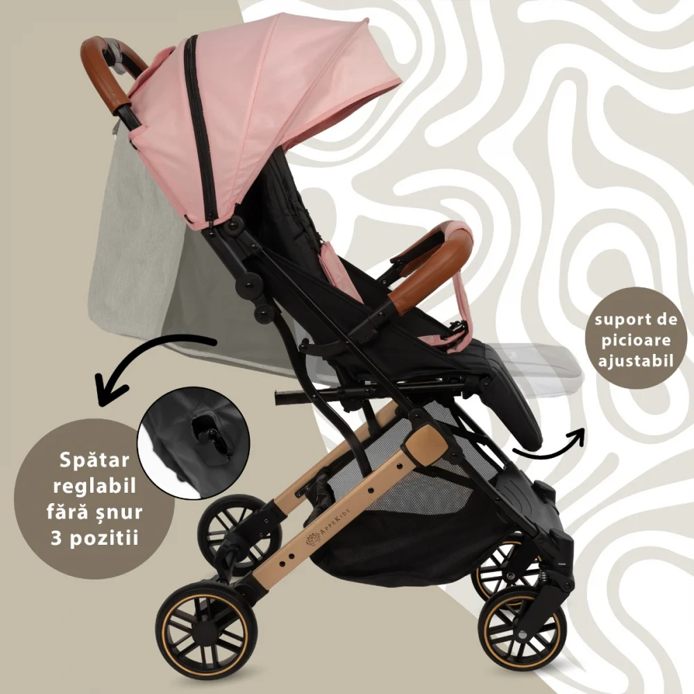 Carucior Sport AppeKids Travel, Ultracompact, Tip Troller - Roz [3]