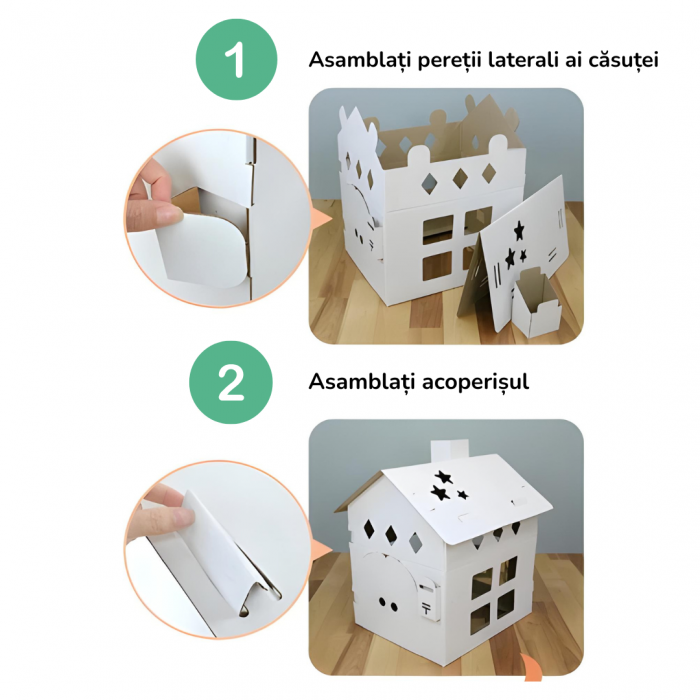 Căsuță pentru copii de colorat – joc creativ cu accesorii [8]