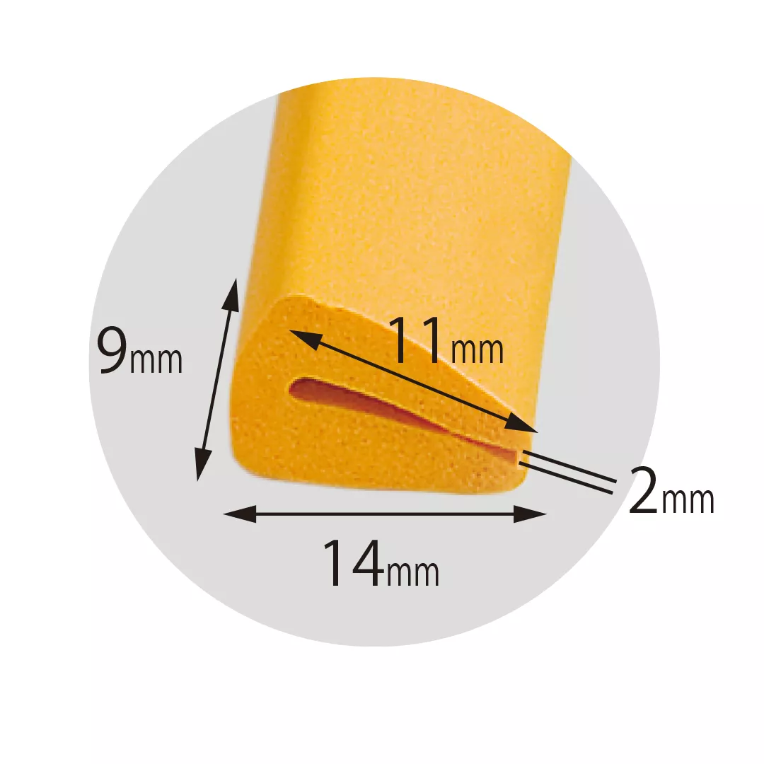 Cheder auto, uz universal, din spuma de cauciuc, multicolor, acopera muchie de 1.1 cm, 2m [7]