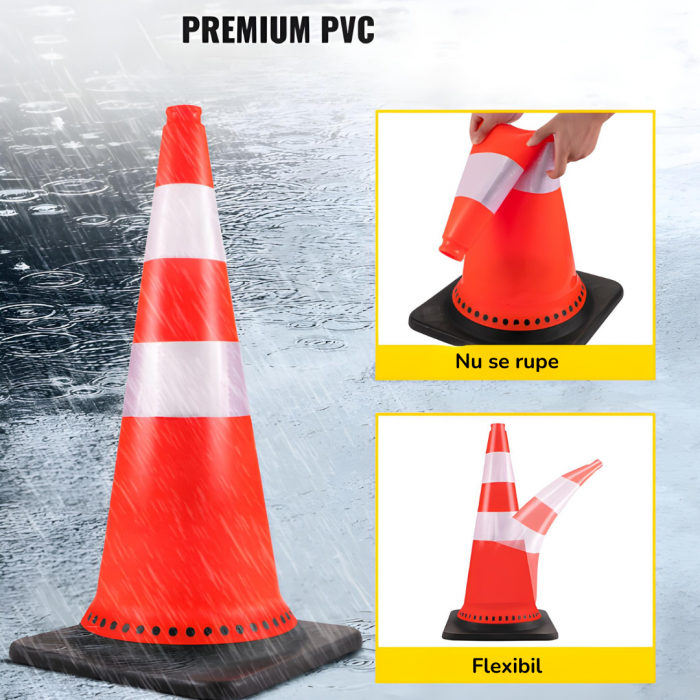 Con Semnalizare Reflectorizant PVC 70 cm [3]