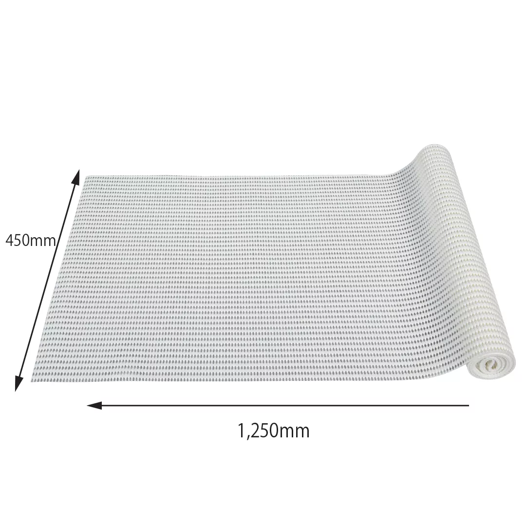 Covoras antialunecare, din PVC, uz universal, 45x125cm, alb [2]