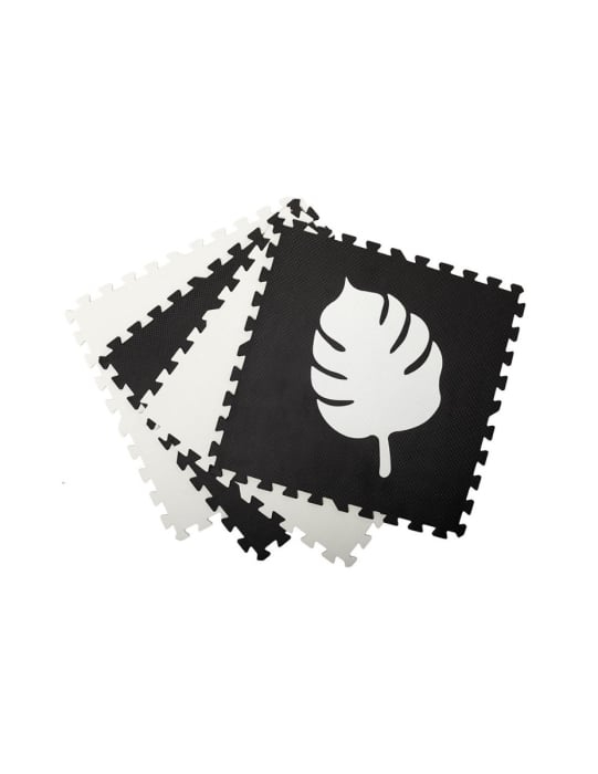 Covoras de joaca puzzle 120x120 cm Momi, Feli - Negru [5]