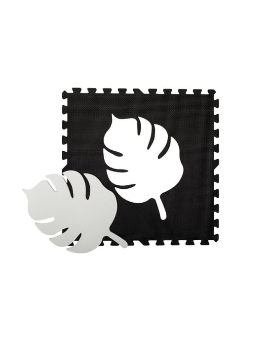 Covoras de joaca puzzle 120x120 cm Momi, Feli - Negru [2]