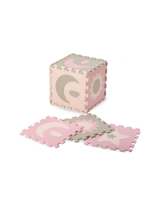 Covoras de joaca puzzle 93x93 cm Momi, Nebe - Roz [3]