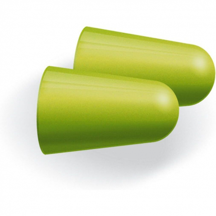 Dopuri de urechi pentru adulti, pentru protectia auzului impotriva zgomotului, SNR 37dB, 12 bucati, spuma, verde, SANOHRA Max [3]
