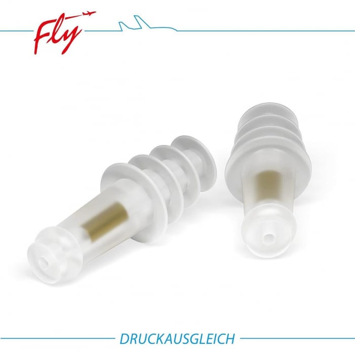 Dopuri pentru protectia urechilor la adulti pe timpul zborului cu avionul, transparente, reutilizabile, hipoalergenice, SANOHRA Fly [4]