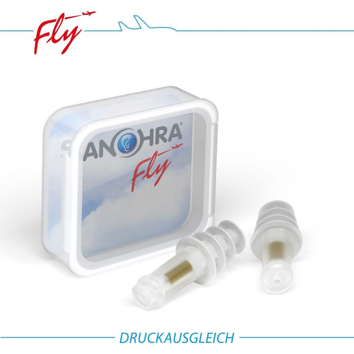 Dopuri pentru protectia urechilor la adulti pe timpul zborului cu avionul, transparente, reutilizabile, hipoalergenice, SANOHRA Fly [2]