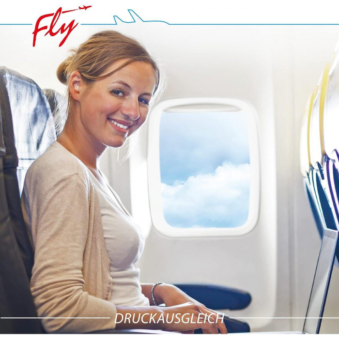 Dopuri pentru protectia urechilor la adulti pe timpul zborului cu avionul, transparente, reutilizabile, hipoalergenice, SANOHRA Fly [3]
