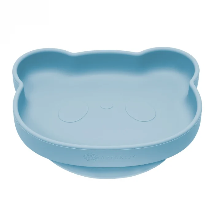Farfurie din silicon cu ventuza, AppeKids, The Little Bear - Albastru [4]