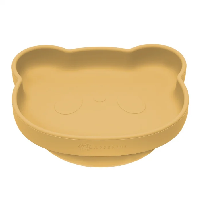 Farfurie din silicon cu ventuza, AppeKids, The Little Bear - Galben [4]