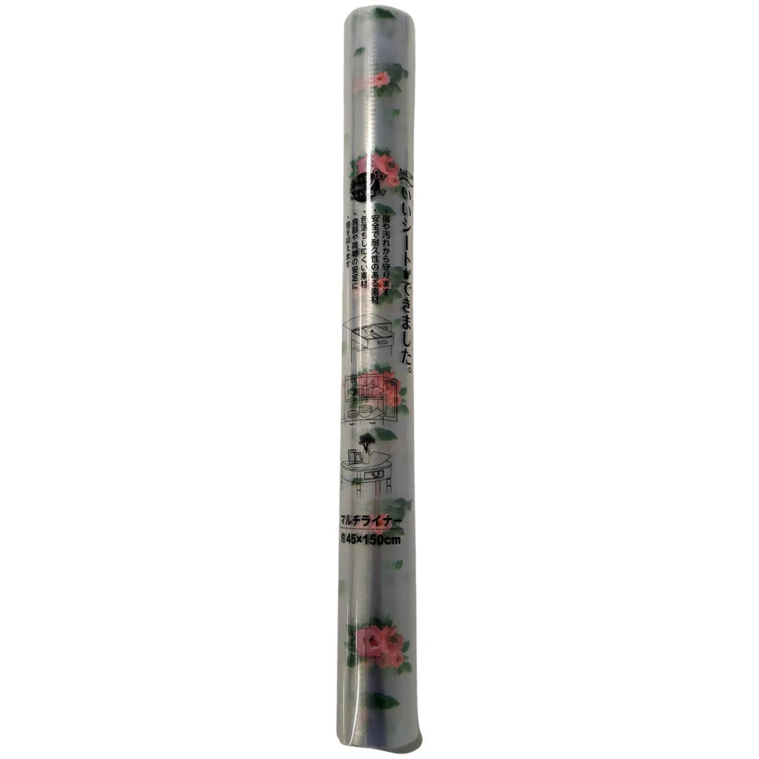 Folie antialunecare sertare, din EVA, model floral, 1.5m [2]