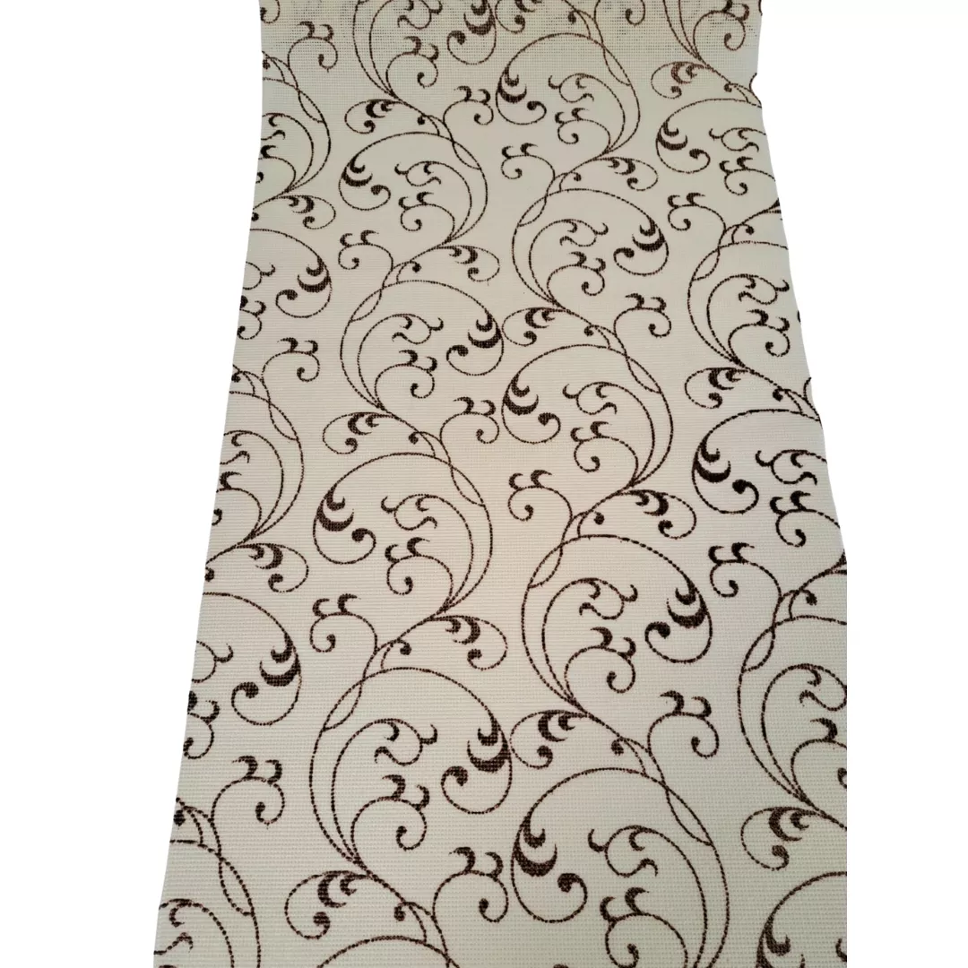 Folie antialunecare si protectie sertare, din EVA, alba cu model floral, 1.25m [3]