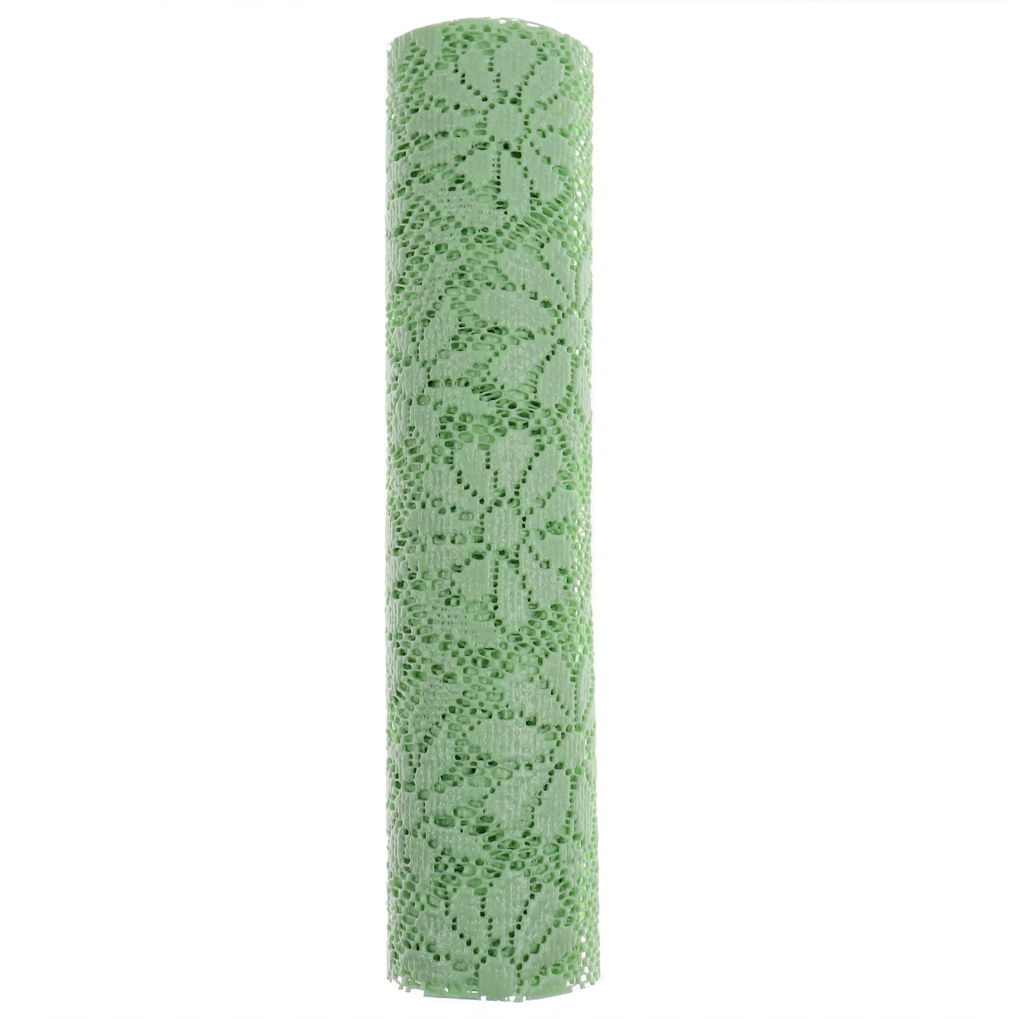 Folie antiderapanta, din PVC, uz universal, cu model floral, 1.25m, verde [4]