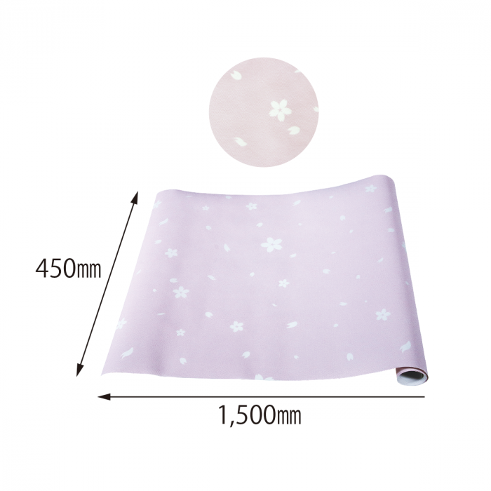 Folie protectie sertar, din EVA, roz pastel flori de cires, 1.5m [3]