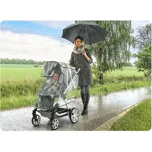 Husa de ploaie pentru carucior tip sport, transparenta, Reer [2]
