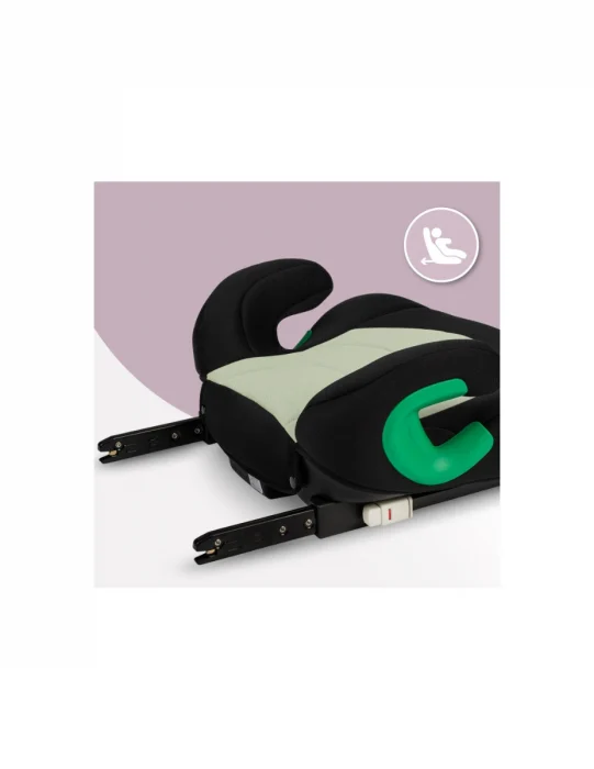 Inaltator auto cu isofix, i-size 135-150 cm , Momi Venko - Verde [4]